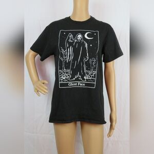 Ghostface Tshirt Black Moon Spooky Alt Emo Halloween Med Unisex Shirt Skull